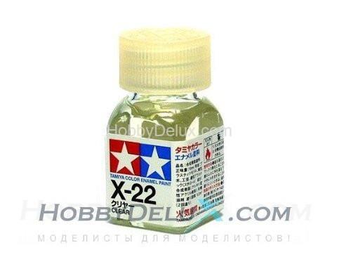 Краска эмалевая Tamiya - X-22 Clear (Прозрачная) 10мл.