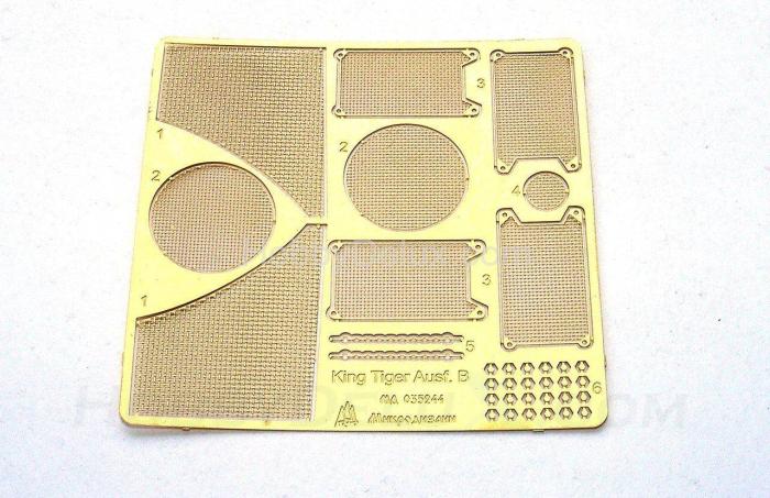 Набор фототравления для Sd.Kfz.182 KingTiger. Сетки МД035244
