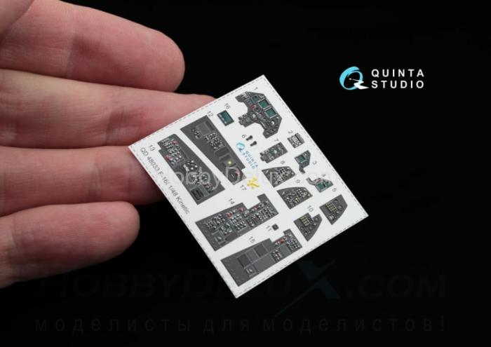 3D Декаль интерьера кабины F-16I Kinetic QD48033