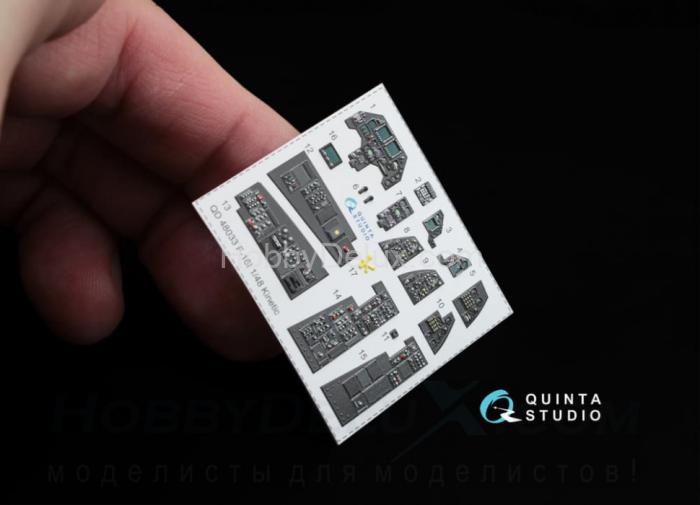 3D Декаль интерьера кабины F-16I Kinetic QD48033