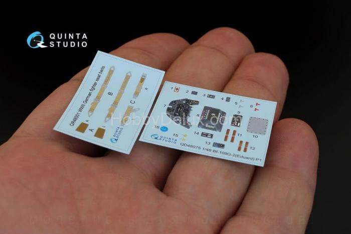 3D Декаль интерьера кабины Bf-109G-2  для модели Eduard QD48075