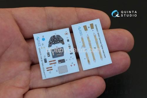 3D Декаль интерьера кабины Bf-109G-2  для модели Eduard