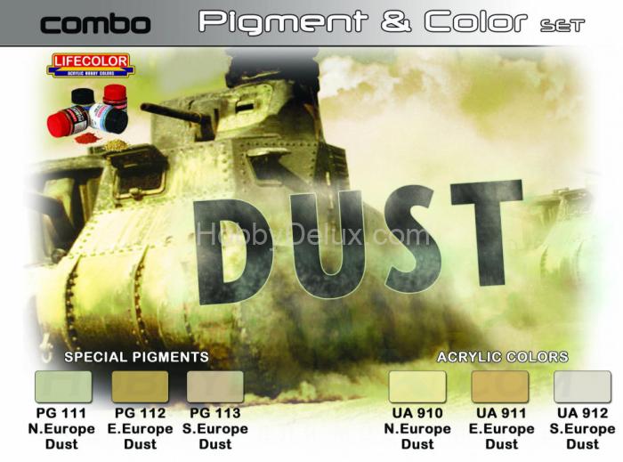 Набор красок Life Color - и пигментов COMBO SET DUST SPG04