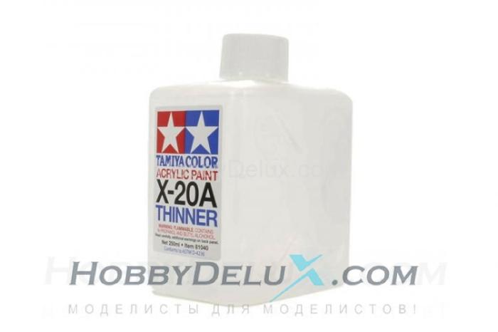 X-20A Разбавитель для акриловых красок, 250 мл. 81040