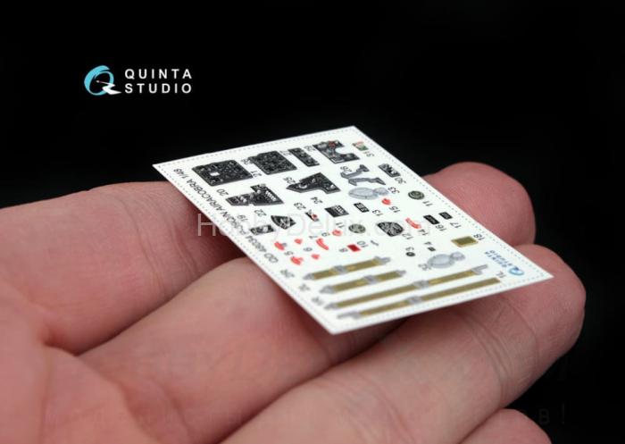 3D Декаль интерьера кабины P-39 Q/N QD48034