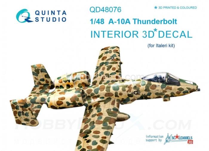 3D Декаль интерьера кабины A-10A  для модели Italeri QD48076