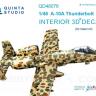 3D Декаль интерьера кабины A-10A  для модели Italeri QD48076
