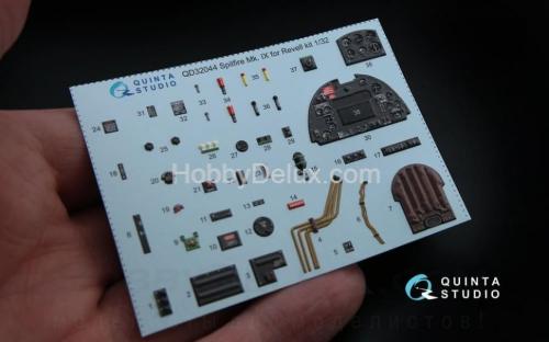 3D Декаль интерьера кабины Spitfire Mk. IX для модели Revell