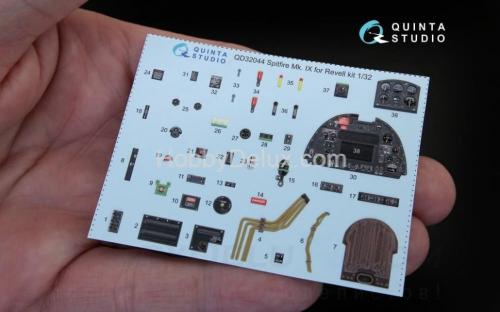 3D Декаль интерьера кабины Spitfire Mk. IX для модели Revell