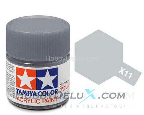 Краска акриловая Tamiya - X-11 Chrome Silver (Хромир. серебро) 81511