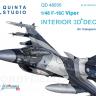 3D Декаль интерьера кабины F-16С Hasegawa QD48035