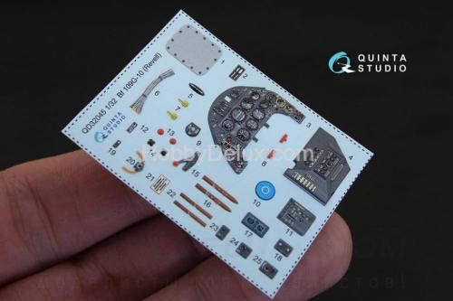 3D Декаль интерьера кабины Bf 109G-10 для модели Revell