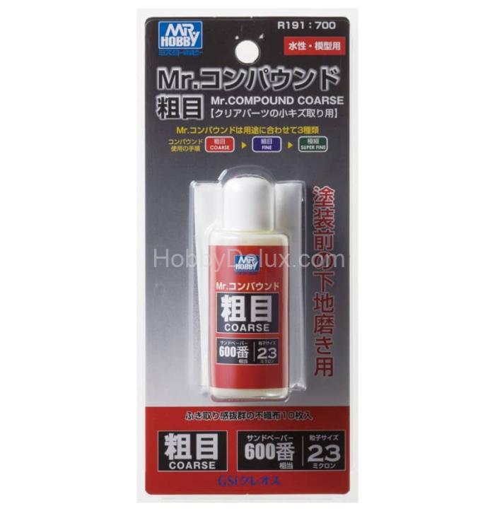 R191 Mr.Hobby Абразивная паста Mr.Compound COARSE 600, 25мл. R191