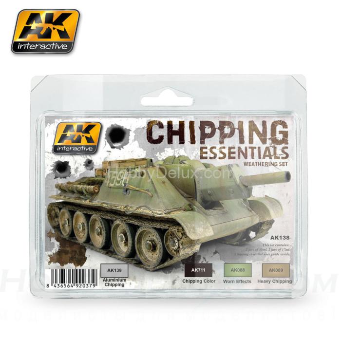 AK Interactive AK138 Набор CHIPPING ESSENTIALS WEATHERING SET AK138