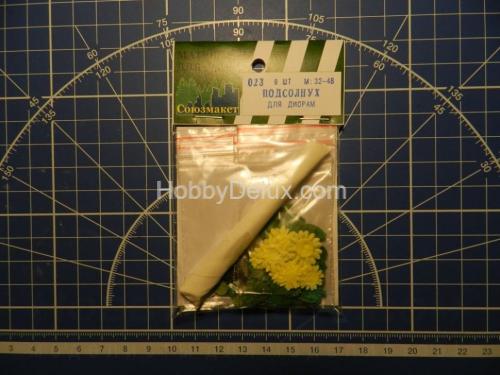 Подсолнух для диорам 9 шт.