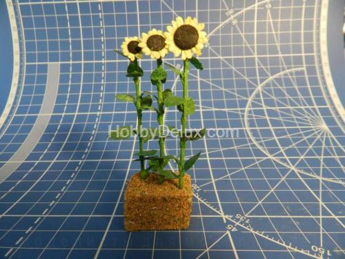 Подсолнух для диорам 9 шт.