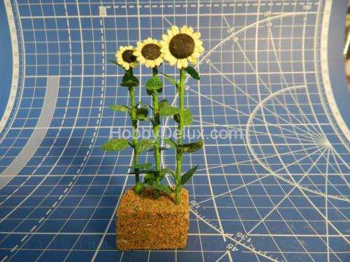Подсолнух для диорам 9 шт.