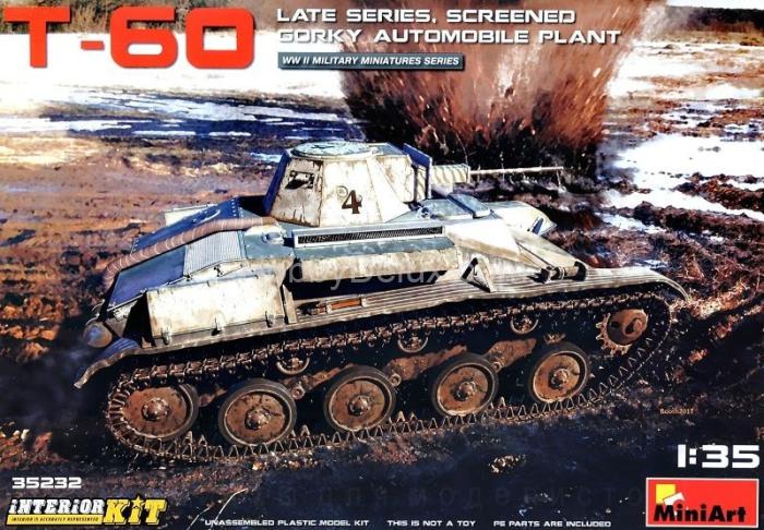 Советский легкий танк Т-60, поздний, горьковского автозавода с интерьером MA35232