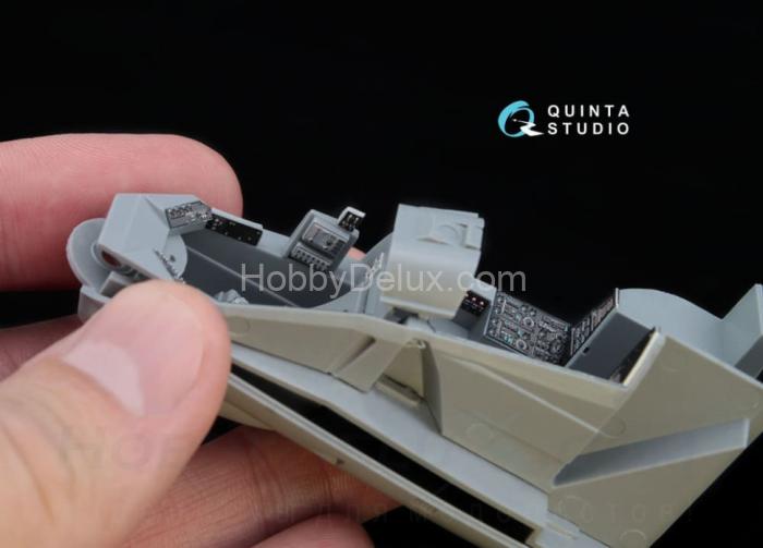 3D Декаль интерьера кабины Ми-24В НАТО (черные панели) QD48036