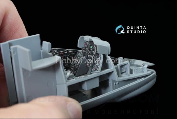 3D Декаль интерьера кабины Ми-24В НАТО (черные панели) QD48036
