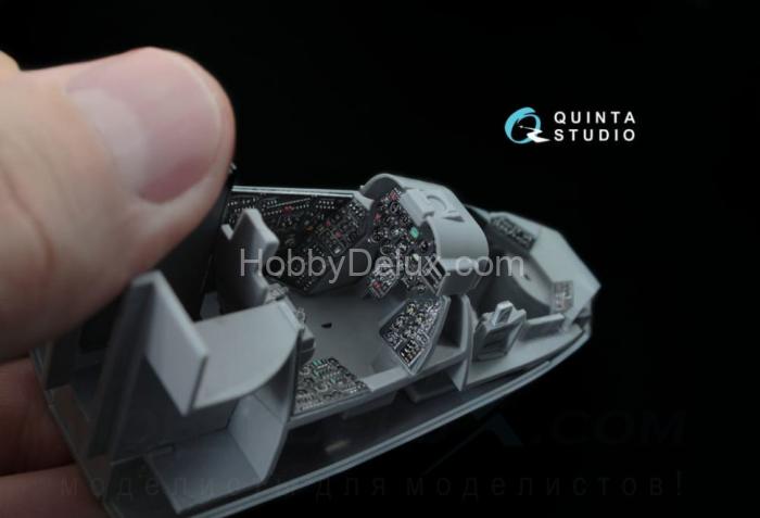 3D Декаль интерьера кабины Ми-24В НАТО (черные панели) QD48036