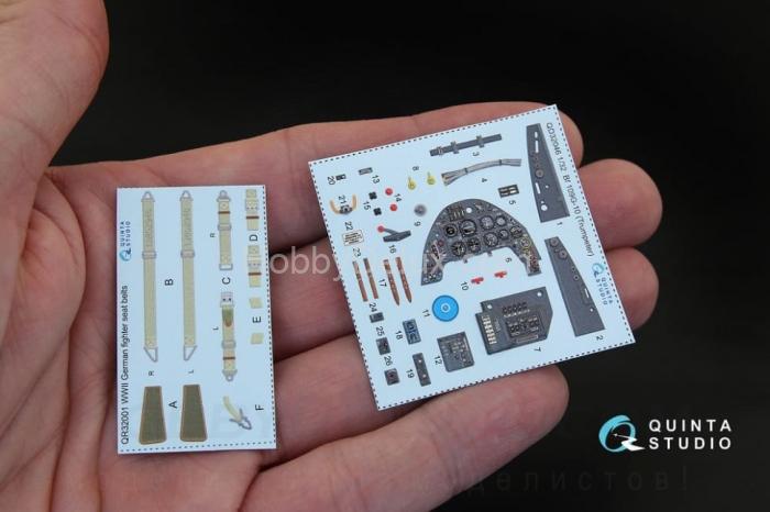 3D Декаль интерьера кабины Bf 109G-10 для модели Трубач QD32046