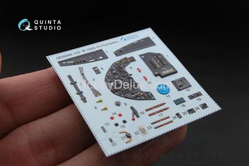 3D Декаль интерьера кабины Bf 109G-10 для модели Трубач