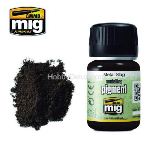 Ammo Mig AMIG3020 Пигмент METAL SLAG (Жжёный металл)