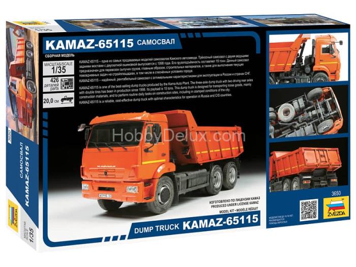 Сборная модель KAMAZ-65115 самосвал ZV3650