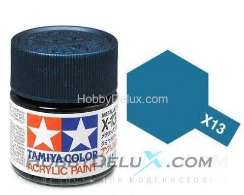 Краска акриловая Tamiya - X-13 Metallic Blue (Синий металлик)
