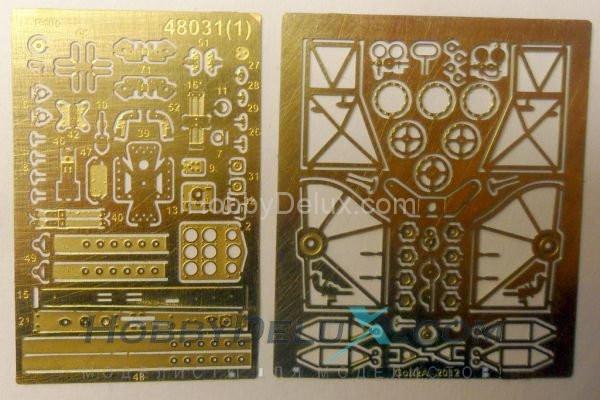 Набор для деталировки сборной модели Як-1 и Як-1б GON48031
