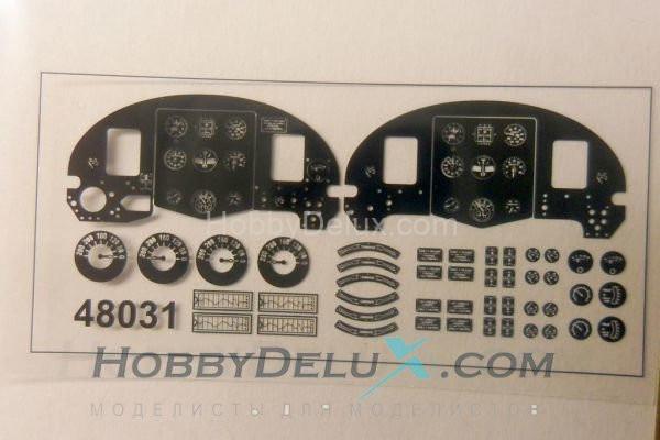 Набор для деталировки сборной модели Як-1 и Як-1б GON48031