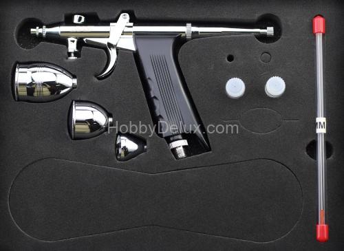 Аэрограф Jas 1080 (набор: игла, сопло 0,3; 0,5; 0,8)