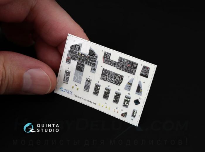 3D Декаль интерьера кабины F-15A QD48038