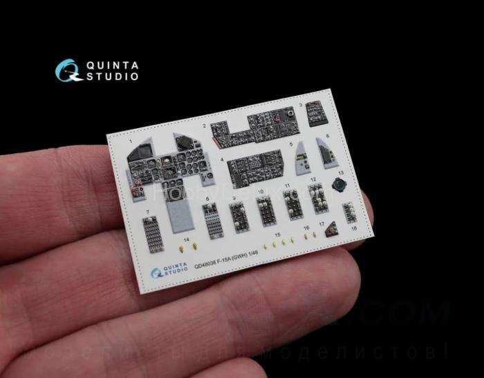 3D Декаль интерьера кабины F-15A QD48038