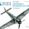 3D Декаль интерьера кабины Fw 190A-4  для модели Eduard QD48080