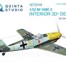 3D Декаль интерьера кабины Bf 109E-3 для модели Eduard QD32048
