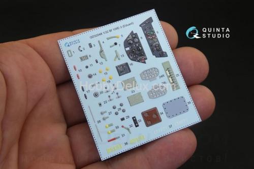 3D Декаль интерьера кабины Bf 109E-3 для модели Eduard