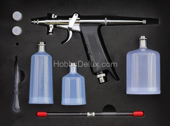 Аэрограф Jas 1081 (Air Control) (набор: игла, сопло 0,3; 0,5; 0,8) JAS1081