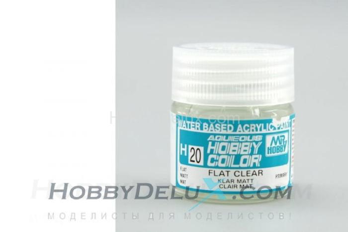 Краска акриловая Hobby Color - H020 Flat Clear H20
