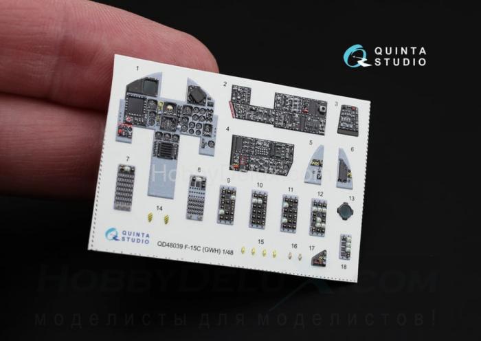 3D Декаль интерьера кабины F-15C QD48039