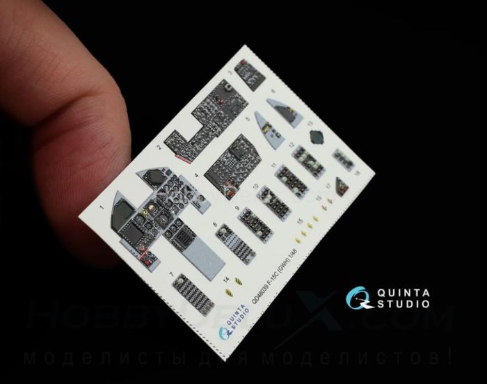 3D Декаль интерьера кабины F-15C QD48039