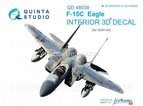 3D Декаль интерьера кабины F-15C