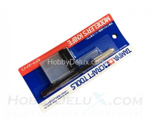 Модельный нож (+25 лезвий) с красной ручкой