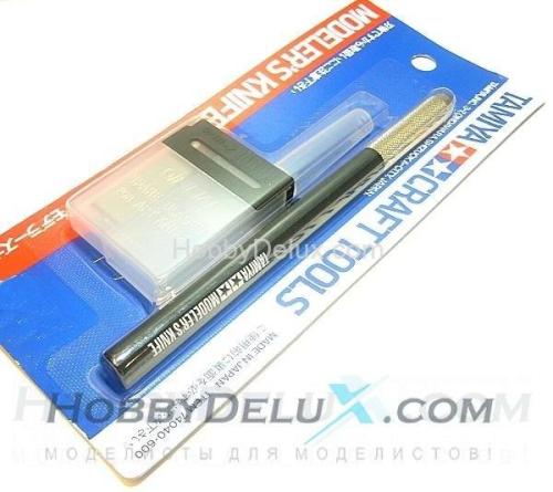 Модельный нож (+25 лезвий) с красной ручкой