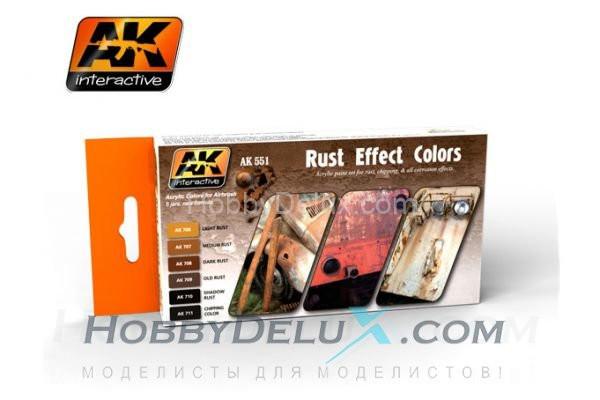 RUST EFFECT COLORS - Эффект ржавчины AK-551