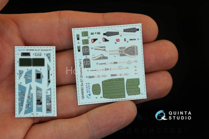 3D Декаль интерьера кабины Су-57 для модели Звезда QD48082