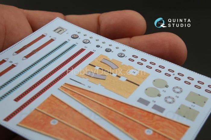 3D Декаль интерьера кабины Fokker Dr.1 для модели Meng QD32050