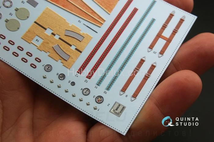 3D Декаль интерьера кабины Fokker Dr.1 для модели Meng QD32050