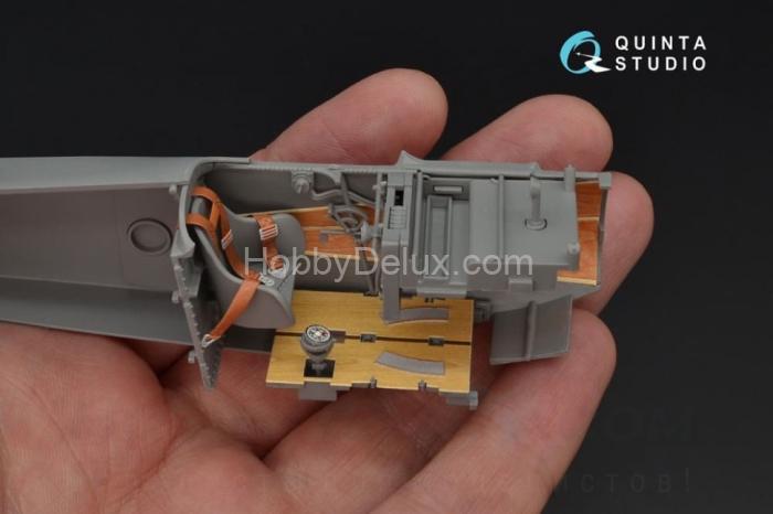 3D Декаль интерьера кабины Fokker Dr.1 для модели Meng QD32050